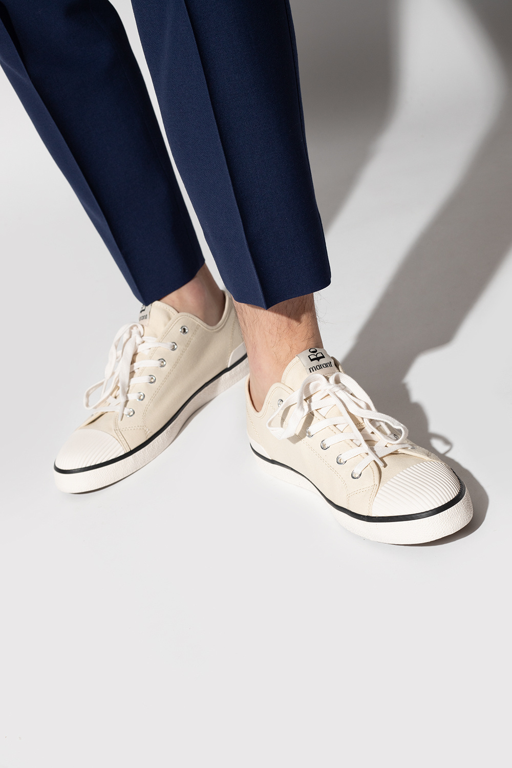 ☆【Isabel Marant】☆(W) Binkoo Canvas Sneaker.s Chalk☆ Binkoo' sneakers Isabel Marant - SchaferandweinerShops Oman